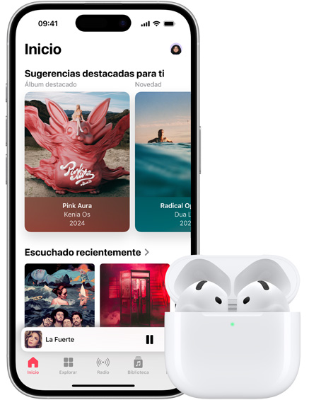 Demostración de la funcionalidad Continuidad en el iPhone y los AirPods