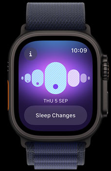 Cycle Tracking showing someoneʼs temperature changes when they were sleeping.