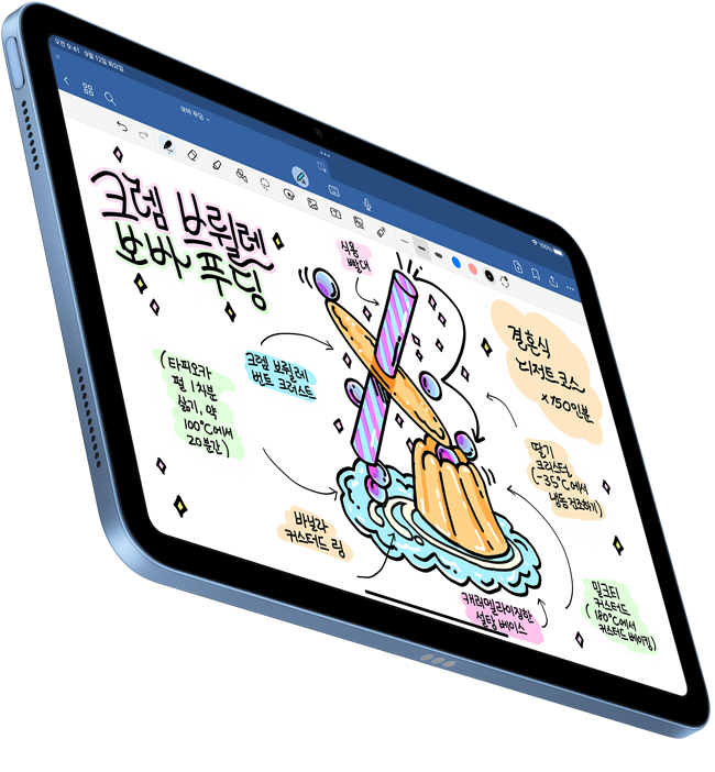 Goodnotes 6에서 손글씨로 작성한 문서가 iPad 화면에 띄워져 있습니다.