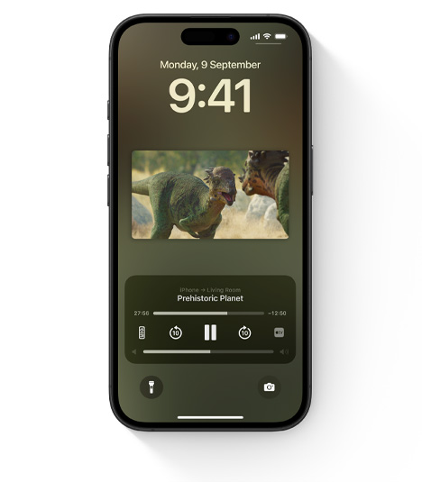 iPhone showing built-in Apple TV controls
