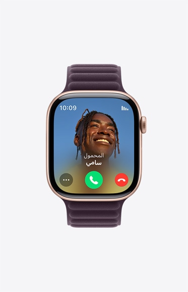 مكالمة واردة على Apple Watch Series 10‏.