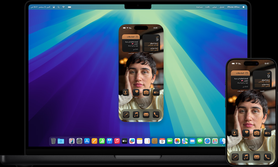 عرض توضيحي لميزة الاستمرارية مع iPhone وMac.