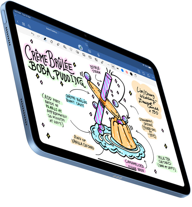 A handwritten document created on Goodnotes 6 is shown on an iPad.