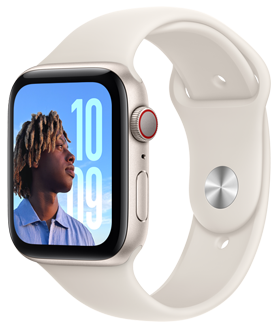 Une Apple Watch SE.