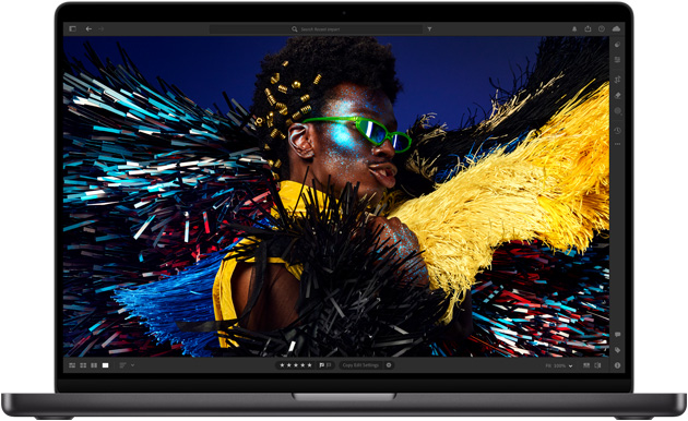 MacBook Pro 16-inch, showcasing Liquid Retina XDR display