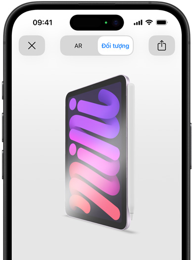 iPad mini có gắn Apple Pencil Pro bằng AR trên iPhone.